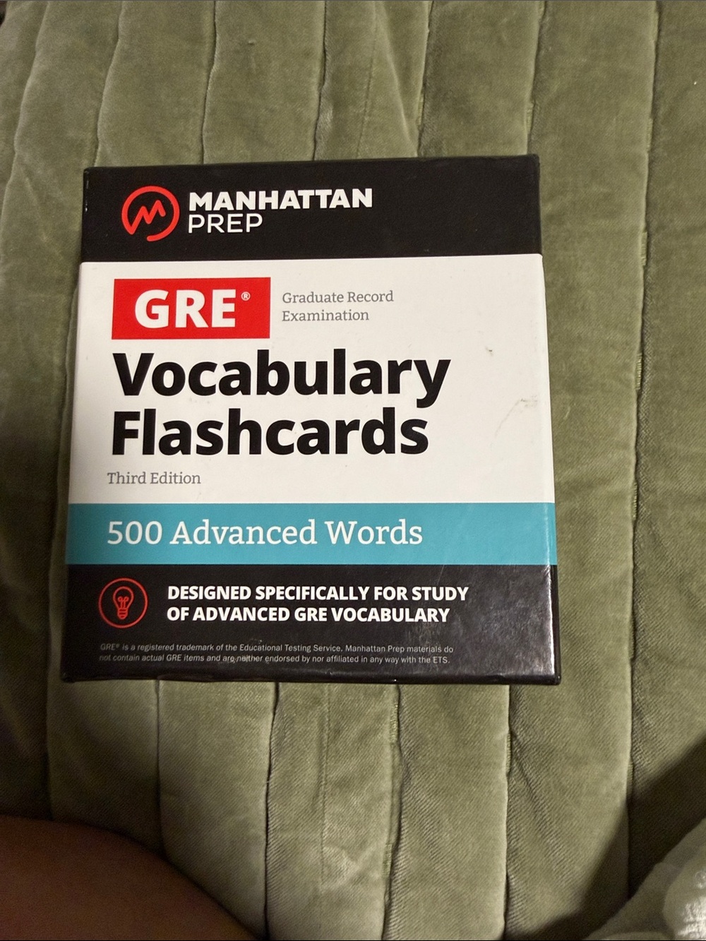 Manhattan Prep GRE Vocabulary Flashcards - White & Teal